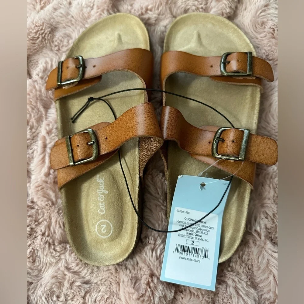 Kids Sandal Size 2 New With Tags Brown